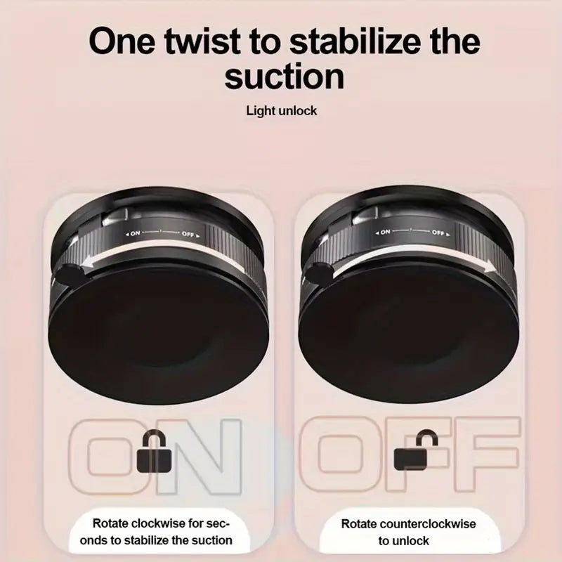 Haiyeasy Magnetic Ring Phone Car Holder (Black) - 360° Rotatable Folding Phone Holder | Compatible with iPhone 12/13/14/15/16 series and all smartphones | Suitable for kitchen/gym TK photography