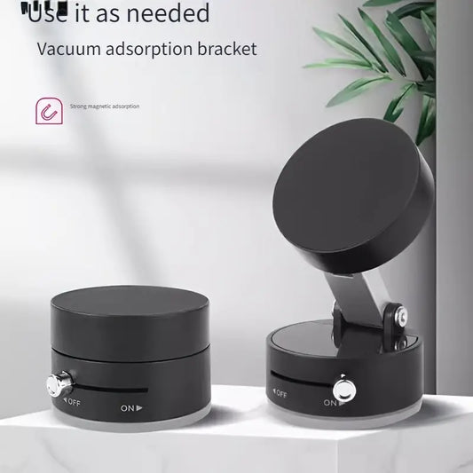 Haiyeasy Magnetic Toggle Phone Car Holder (Black) - Slide and Quickly Adsorb | Compatible with Magsafe iPhones, Android phones, and all smartphones | Perfect for binge-watching, filming, and more