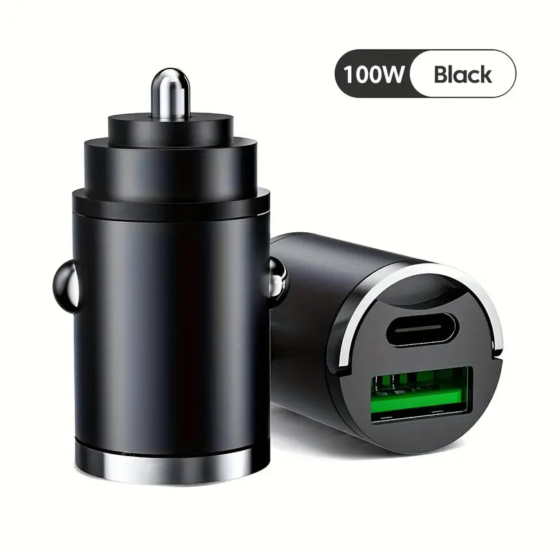 Haiyeasy Dual Port USB & Type-C Car Charger