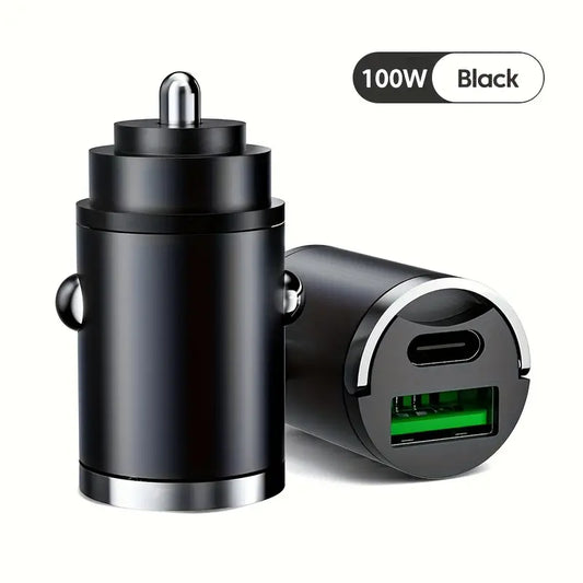 Haiyeasy Dual Port USB & Type-C Car Charger