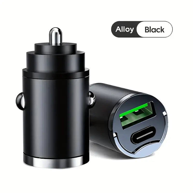 Haiyeasy Dual Port USB & Type-C Car Charger